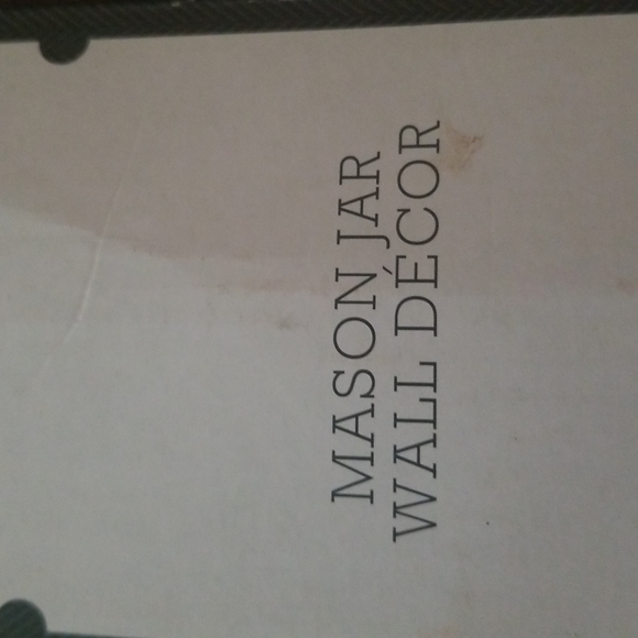 15" x 10" Medium Warm Wooden Plaque with Metal Mason Jars Brown - Picture 14 of 15